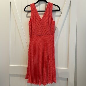NEW Banana Republic - Red Pleated Dress - Size 2